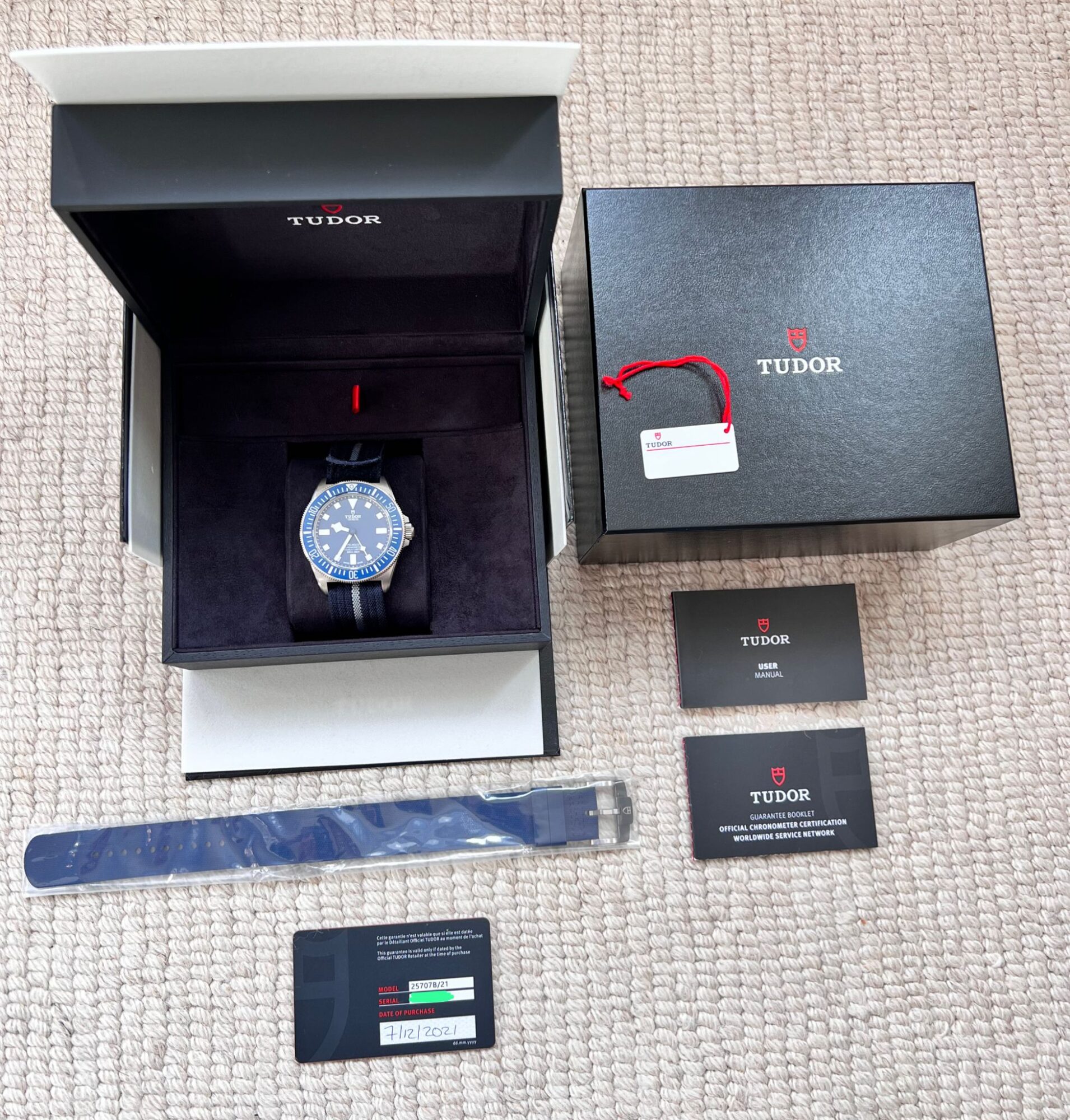 Tudor Pelagos FXD Marine Nationale MN21- 42mm – Model- 25707B/21- 2021 Box  & Papers – Watches of Whitby