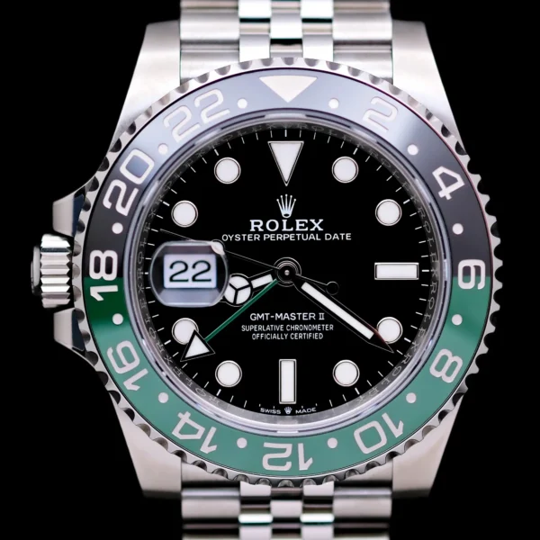 <strong>Rolex GMT-Master II "Sprite" 40</strong></br> Model Ref-126720VTNR</br> Stainless Steel</br> 2022 Box & Papers FULL STICKERS