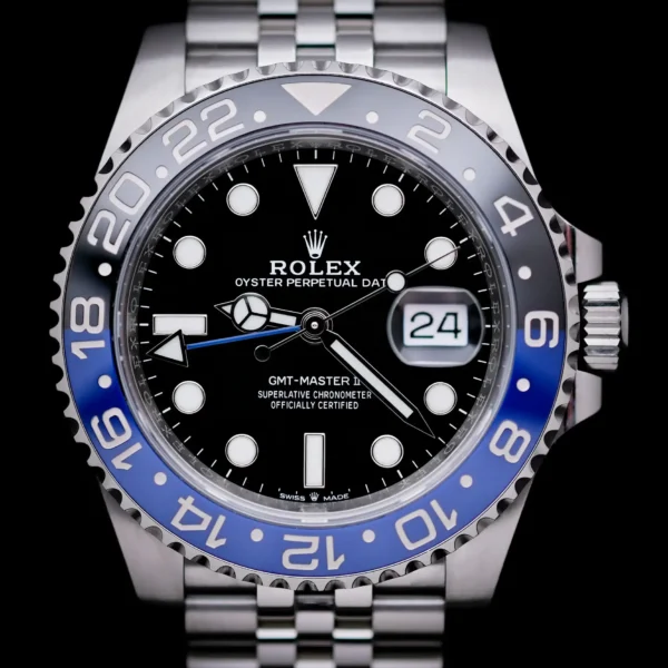 <strong>Rolex Gmt-Master II "Batgirl" 40</strong></br> Model Ref-126710BLNR</br> Stainless Steel</br> 2024 Box & Papers