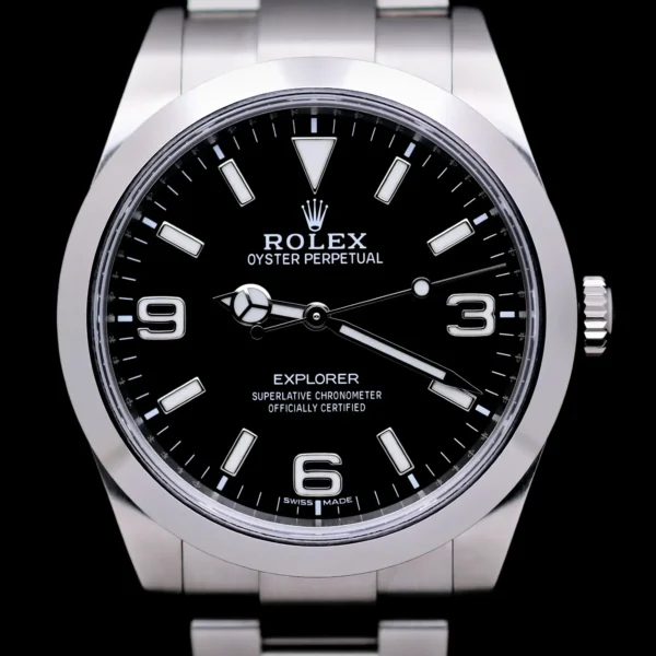 <strong>Rolex Explorer 39</strong></br> Model Ref-214720</br> Stainless Steel</br> 2017 Box & Papers