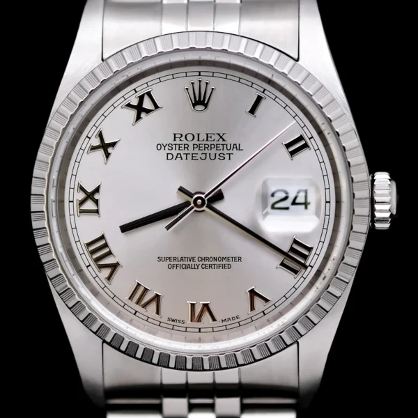 <strong>Rolex Datejust 36</strong></br> Model Ref-16220</br> Stainless Steel</br> 2003 Box & Papers
