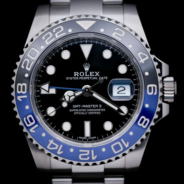 <strong>Rolex GMT-Master 2 "Batman" 40</strong></br> Model Ref-116710BLNR</br> Stainless Steel</br> 2016 Box & Papers