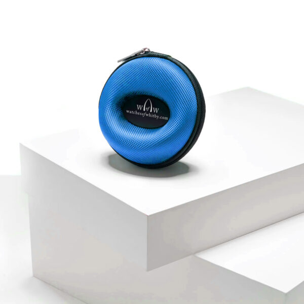 Luxury Shell Watch Travel Case- Blue