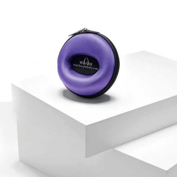 Luxury Shell Watch Travel Case- Purple