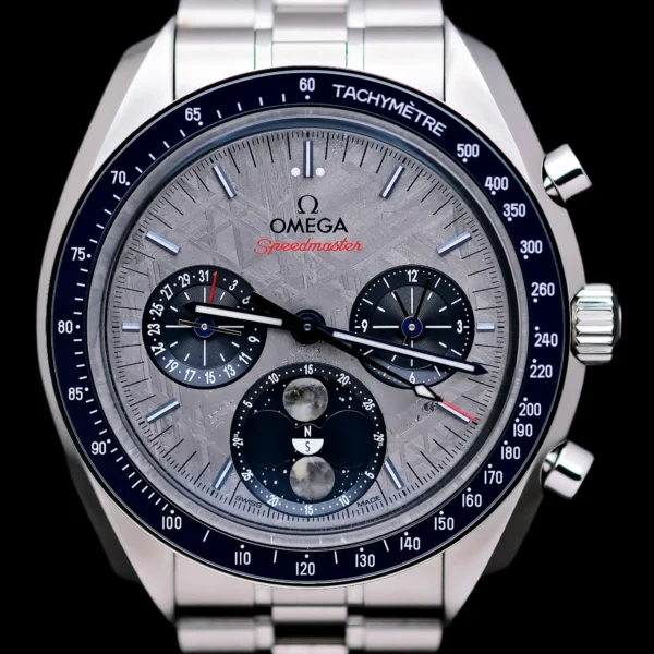 <strong>Omega Speedmaster "Meteorite" 43 </strong></br> Model Ref-30430435206001 </br> Stainless Steel</br> 2025 Box & Papers