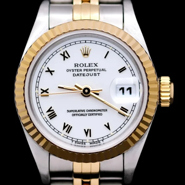 <strong>Rolex Lady Datejust 26</strong></br> Model Ref-69173</br> Yellow Gold & Steel</br> 1994 Box & Papers