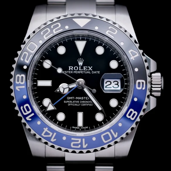 <strong>Rolex GMT-Master 2 "Batman" 40</strong></br> Model Ref-116710BLNR</br> Stainless Steel</br> 2014 Box & Papers