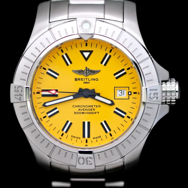 <strong>Breitling Avenger Seawolf 45 </strong></br> Model Ref-A17319101I1A1</br> Stainless Steel</br> 2024 Box & Papers