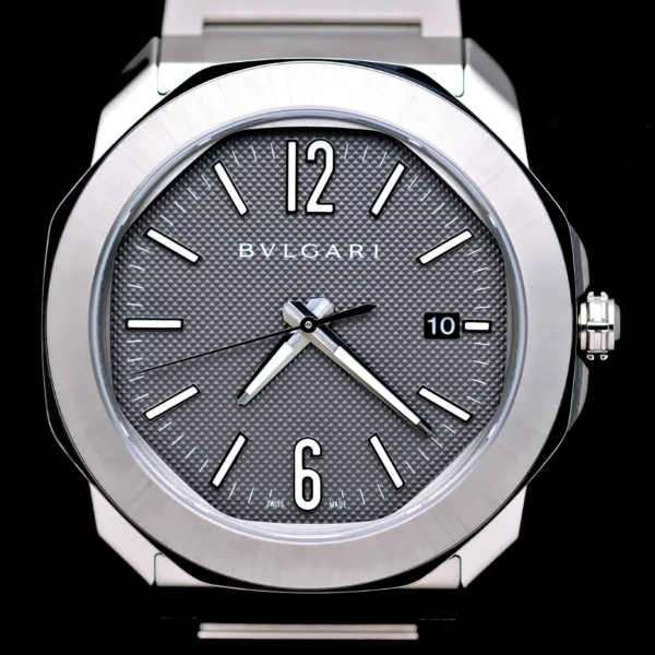 <strong>Bvlgari Octo Roma 41</strong></br> Model Ref-103740</br> Stainless Steel</br> Nov 2024 Box & Papers