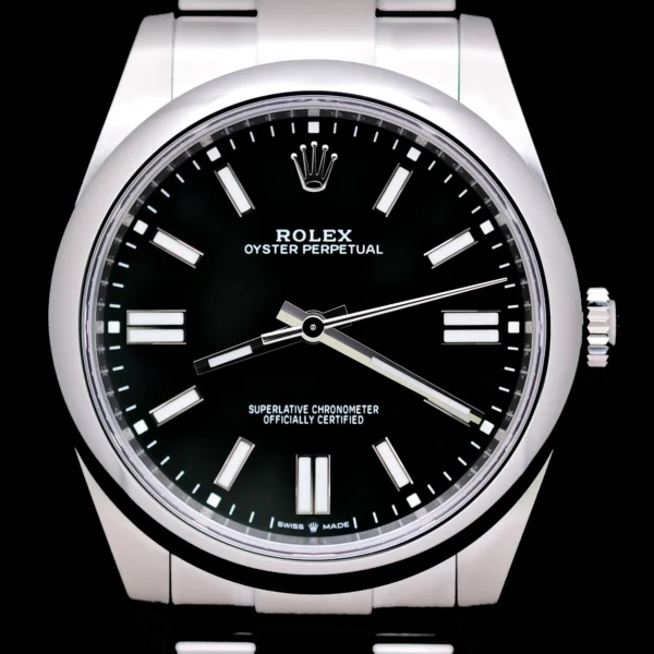 <strong>Rolex Oyster Perpetual "Black" 41</strong></br> Model Ref-124300</br> Stainless Steel</br> Oct 2022 Box & Papers