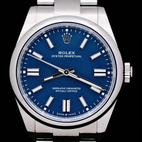 <strong>Rolex Oyster Perpetual "Med Blue" 41</strong></br> Model Ref-134300</br> Stainless Steel</br> 2025 Box & Papers