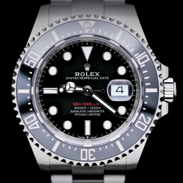 <strong>Rolex Sea-Dweller Red 43</strong></br> Model Ref-126600</br> Stainless Steel</br> 2023 Box & Papers Plus POC Card