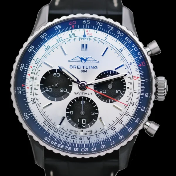 <strong>Breitling Navitimer B01 Chrono 43</strong></br> Model Ref-AB0138241G1P1</br> Stainless Steel</br> June 2026 Box & Papers