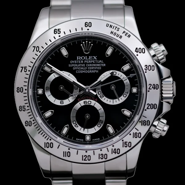 <strong>Rolex Daytona 40</strong></br> Model Ref-116520</br> Stainless Steel</br> 2014 Box & Papers