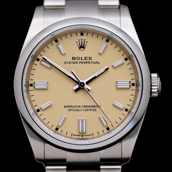 <strong>Rolex Oyster Perpetual "Beige" 36</strong></br> Model Ref-126000</br> Stainless Steel</br> July 2026 Box & Papers