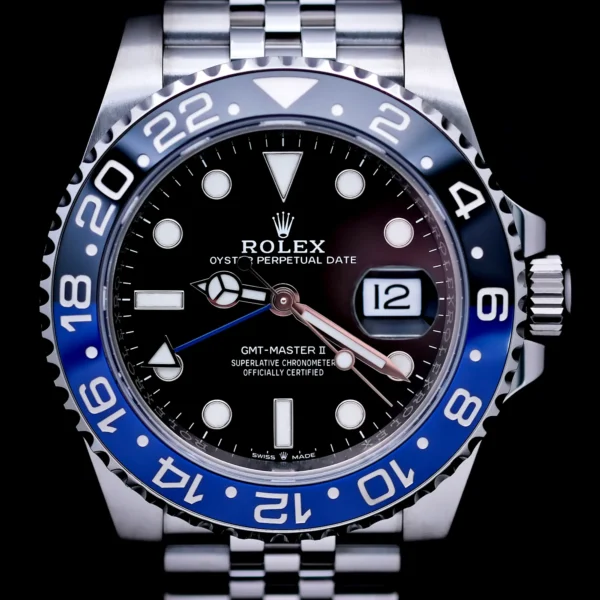 <strong>Rolex GMT-Master 2 "Batgirl" 40</strong></br> Model Ref-126710BLNR</br> Stainless Steel</br> 2020 Box & Papers