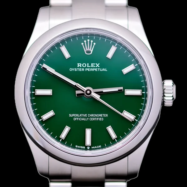 <strong>Rolex Oyster Perpetual "Green" 31</strong></br> Model Ref-277200</br> Stainless Steel</br> 2021 Box & Papers