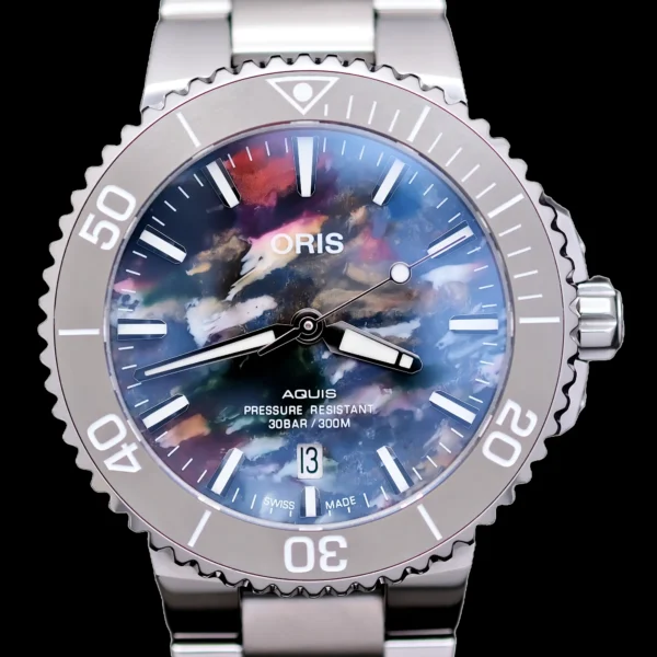 <strong>Oris Aquis Date "Upcycle" 41.5</strong></br> Model Ref-0173377664150</br> Stainless Steel</br> 2022 Box & Papers