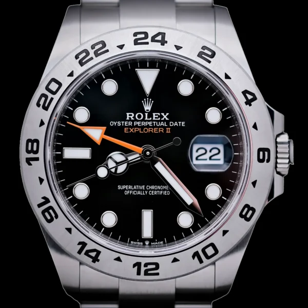 <strong>Rolex Explorer II 42</strong></br> Model Ref-226570</br> Stainless Steel</br> June 2026 Box & Papers