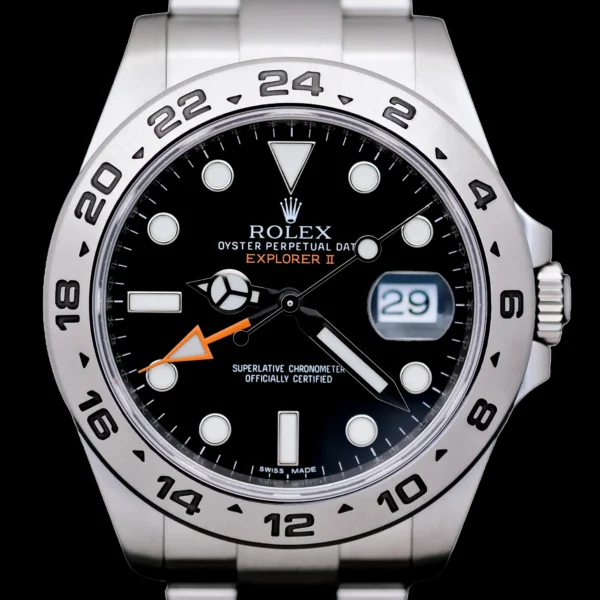 <strong>Rolex Explorer II 42</strong></br> Model Ref-216570</br> Stainless Steel</br> 2017 Box & Papers