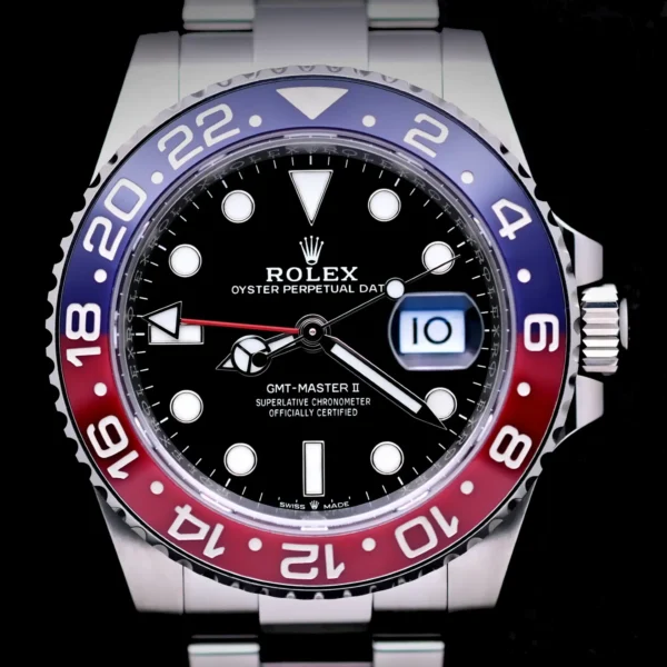 <strong>Rolex GMT-Master 2 "Pepsi" 40</strong></br> Model Ref-126710BLRO</br> Stainless Steel</br> 2022 Box & Papers
