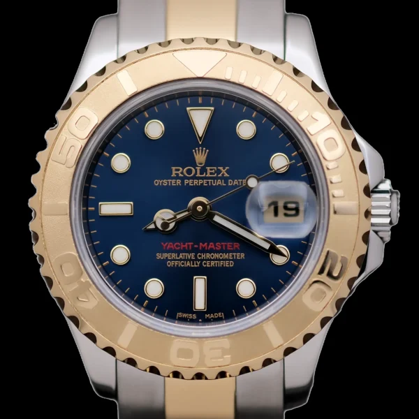 <strong>Rolex Lady Yacht-Master 29</strong></br> Model Ref-169623</br> Yellow Gold & Steel</br> 2008 Box & Papers