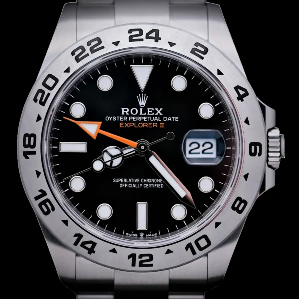<strong>Rolex Explorer II</strong></br> Model Ref-226570</br> Stainless Steel</br> 2023 Box & Papers